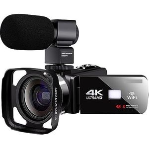 18X Zoom 4K UHD Camcorder Live Streaming Wifi Webcam Videocamera's For Fotografie Outdoor IR Nachtzicht HD camera (Color : 32G SD Card)