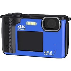 Dual Screen Selfie Camcorder 64MP Digitale Camera For Fotografie 2 ""2.8"" Wifi 4K Vlog Video Camera Live Streaming Webcam HD camera (Color : With 128G, Size : Only Camera-02)