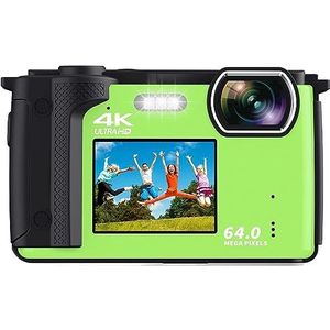 Dual Screen Selfie Camcorder 64MP Digitale Camera For Fotografie 2 ""2.8"" Wifi 4K Vlog Video Camera Live Streaming Webcam HD camera (Color : No TF Card, Size : With EXtra Battery-01)