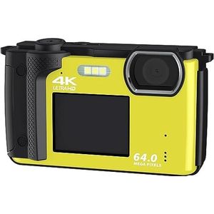 Dual Screen Selfie Camcorder 64MP Digitale Camera For Fotografie 2 ""2.8"" Wifi 4K Vlog Video Camera Live Streaming Webcam HD camera (Color : No TF Card, Size : Only Camera)