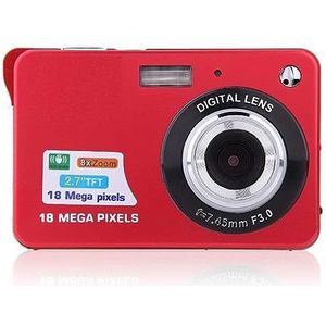 18 Megapixel Studenten Camera HD Digitale Camera Kaart Camera Selfie Video Camcorder HD camera (Color : Red+card reader)