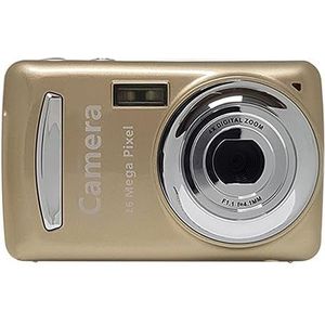 HD Digitale Video Camera 16 Megapixel 2.4 Inch Scherm 720P Droge Batterij Ultra Lichtgewicht HD camera (Color : Golden)