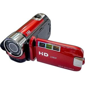 16 Megapixel HD DV Digitale Camcorder Studentencamera HD camera (Size : Red)