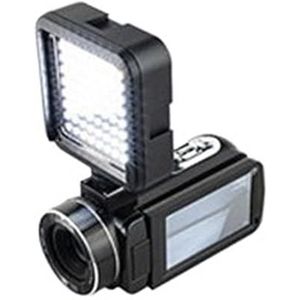 HD Digitale Videocamera Touchscreen Infrarood Nachtzicht Wifi Selfie Camera DV Camcorder Alles In Één Machine HD camera (Size : Black+Camera Light)