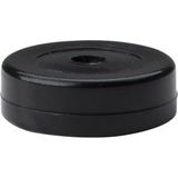 PVC glijder zwart diameter 3 cm (zakje 8 stuks)