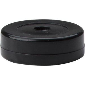 PVC glijder zwart diameter 3 cm (zakje 8 stuks)