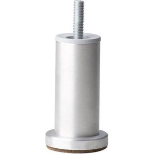 Ronde aluminium meubelpoot hoogte 10 cm (M10)