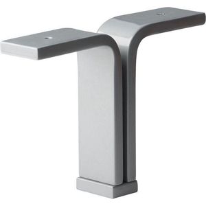 Grijze design meubelpoot 13 cm