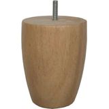 Blank Houten Ronde Meubelpoot 12 cm (M8)