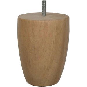 Blank Houten Ronde Meubelpoot 12 cm (M8)