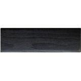 Rechthoekige zwarte houten meubelpoot 4,5 cm