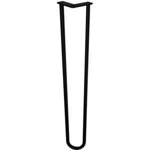 Zwarte hairpin tafelpoot 60 cm