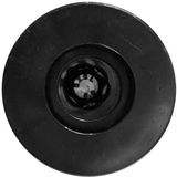 Zwarte Plastic Ronde Meubelpoot 15 cm (M8)