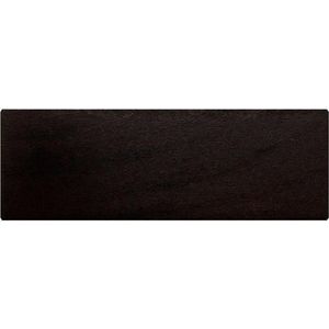 Rechthoekige zwarte houten meubelpoot 6 cm
