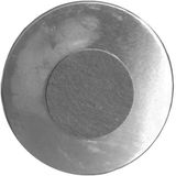 RVS / INOX ronde meubelpoot 14 cm (M10)