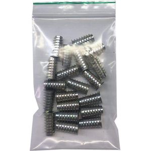 Rampa moer M8 schroefdraad - 20 stuks - Lengte 13 mm - Inboorhoutmoer - inboormoer messing - Montage dmv inbussleutel