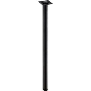 Stalen meubelpoot zwart rond ø 3,2 cm en hoogte 70 cm