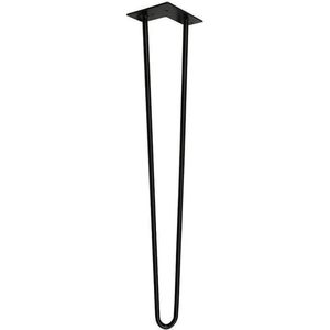 Stalen hairpin zwart hairpin ø 1,2 cm en hoogte 75 cm