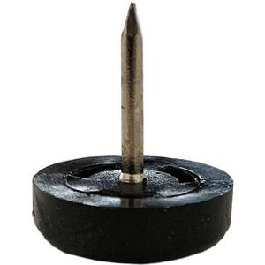 Meubelglijder kunststof zwart diameter 2 cm (zakje 20 stuks)