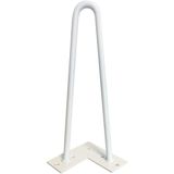 Massief witte hairpin tafelpoot 30 cm