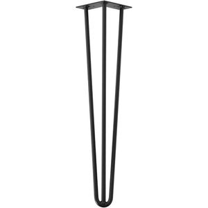 Stalen - Hairpin - Zwart - Ø 1,2 cm - Hoogte 55 cm
