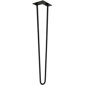 Stalen hairpin zwart hairpin ø 1,2 cm en hoogte 68 cm
