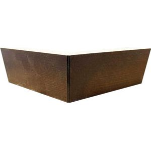 Bruine houten hoekpoot 6 cm