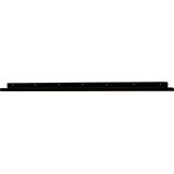 Massief stalen wandplank zwart rechthoek 120 bij 8,5 cm en hoogte 4 cm