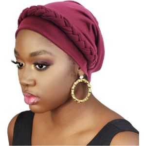 Tulband – Hijab – Head wrap - Chemo muts – Haarband – Damesmutsen – Hoofddeksel – Beanie - Hoofddoek - Muts - Bordeaux – Slaapmuts - Haarverzorging