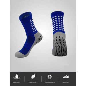 Gripsokken Voetbal Anti-blaren Anti-slip One Size-BLAUW