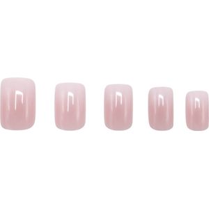 Boozyshop ® Nepnagels Ombre Soft Pink - Plaknagels Roze - 24 Stuks - Kunstnagels - Press On Nails - Manicure - Nail Art - Plaknagels met Lijm - French Nails