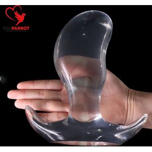 Mega grote en brede buttplug | SUPER grote anaal plug | Transparant | Breed en diep | Fisting | Speculum | DIlator