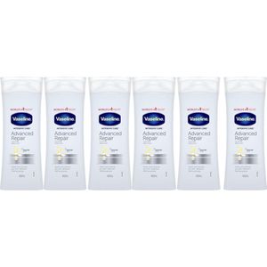 Vaseline Advanced Repair Bodylotion | 6 x 400 ml voordeelverpakking | Parfumvrij