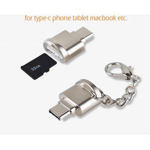 Usb C USB3.1 Kaartlezer - micro SD kaartlezer, cardreader - Tf geheugenkaart lezer , smartphone kaartlezer