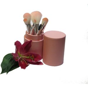 Idofido Make-upborstel set in koker  - Superzacht - 3 Kleuren - Vegan