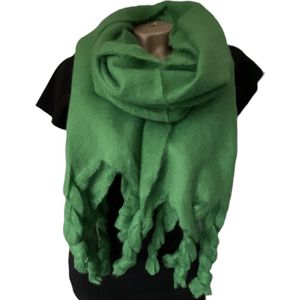 Lange Warme Sjaal - Dikke Kwaliteit - Groen - 190 x 45 cm (01313#)