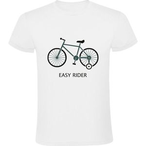 Easy rider Heren T-shirt | fiets | bike | makkelijk | fietsen | grappig