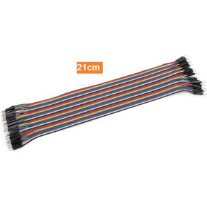 Togadget® - Jumper Draadkabel 40 pin per 21 cm M2M mannelijk naar mannelijk compatibel met Arduino en Raspberry Pi