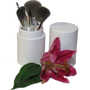 Idofido Make-upborstel set in koker - Superzacht - 3 Kleuren - Vegan