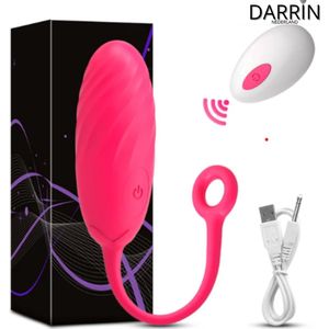 Draagbare Mini Vibrator Ei voor Vrouwen (Roze)- Clitorale Stimulatie - 10 Levels - G-spot - Vibrator voor Vrouwen - Seksspeeltje voor Koppels - Draadloze Afstandsbediening - Volwassen Seksspeeltje en Stimulator - Vibrerende Ei