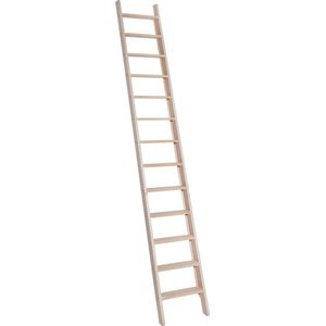 Zoldertrap - 13 treden - Stahoogte 263 cm - Houten ladder - Molenaarstrap - Beuken trap