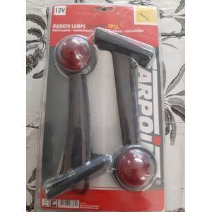 Carpoint Gloeilamp Breedtelamp rood/wit 12V 2stuks