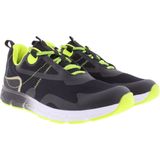 Piedro Sport - Dex - Sneakers - Zwart Geel - Textiel - Vetersluiting
