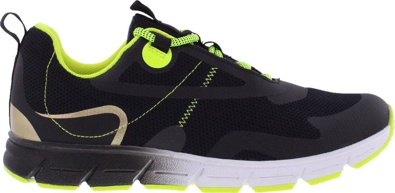 Piedro Sport - Dex - Sneakers - Zwart Geel - Textiel - Vetersluiting