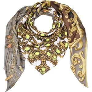 Mucho Gusto Zijden sjaal st. tropez patchwork met sieradendoos thema