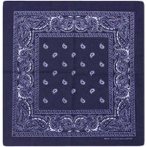 Haarbanden - Bandana - Hoofddoek - Mondbescerming - Zakdoek - Paisley - Donkerblauw - Kinderen - Dames