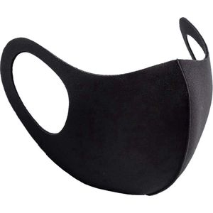 Wasbaar Mondkapje | Herbruikbaar Mondmasker | Zwart | luxe en dik