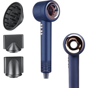 BLYZZ VelvetFlow - Haardroger Met Diffuser en Ionentechnologie - Supersonische Föhn Met 3 Opzetstukken