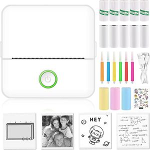 Equivera Mini Printer - Starterpack - Pocket Printers - Draagbare Printer - Mobiele Printer - fotoprinter