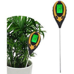 PH meter 4 in 1 - Grondmeter - Temperatuurmeter - Lichtmeter - Vochtmeter - Zuurtegraad - Planten - Tuin - Digitaal - Buitenthermometer - PH meter